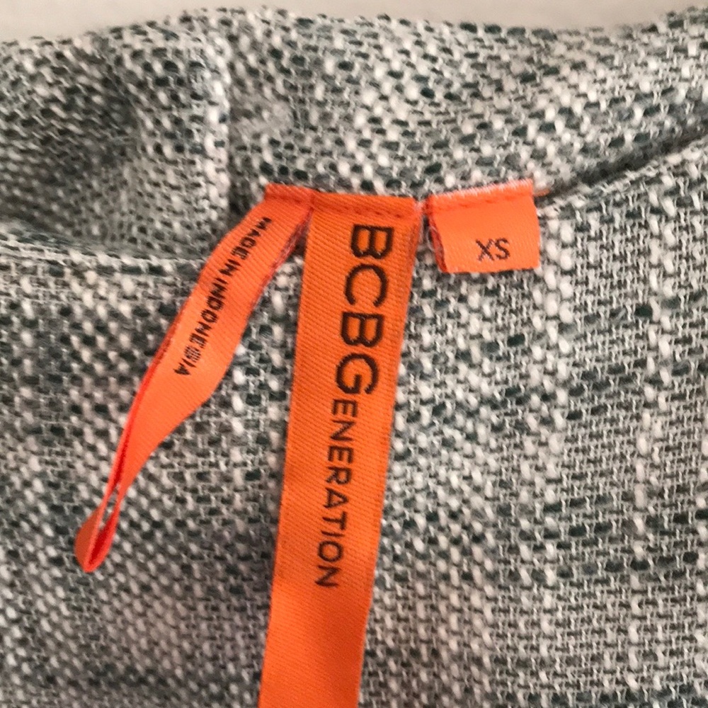 2/$20 BCBGENERATION Blue Tweed Mini Dress Sz XS - Picture 7 of 7